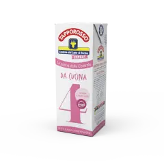 Confezione di panna da cucina Tapporosso Expert, ideale per primi e secondi piatti, per ricette cremose e gustose.