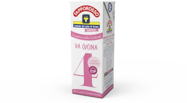Confezione di panna da cucina Tapporosso Expert, ideale per primi e secondi piatti, per ricette cremose e gustose.